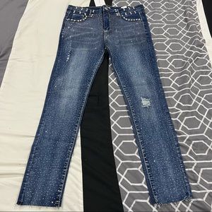Womens Jean with Stones Size S